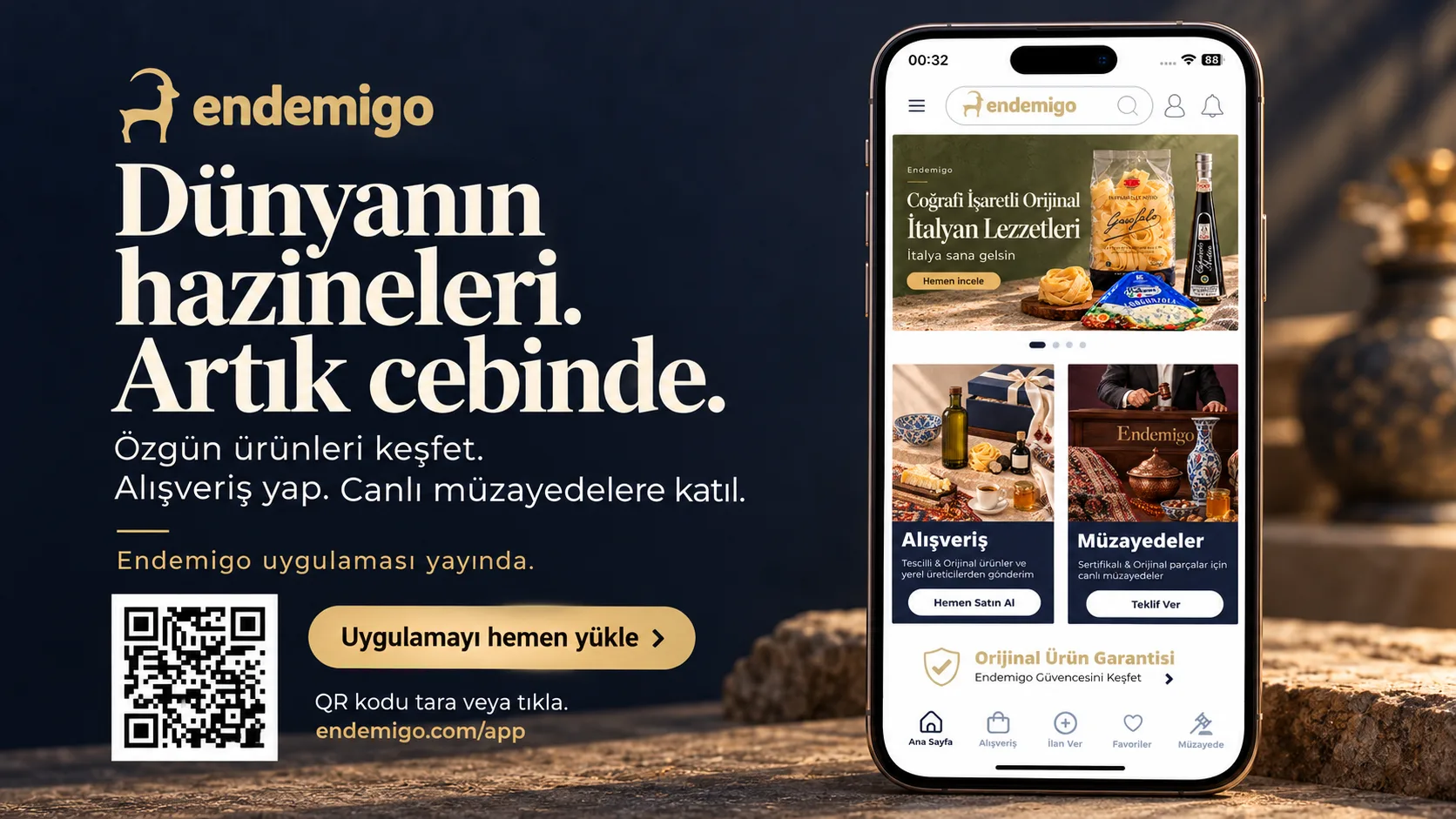 Endemigo uygulaması yayında. Dünyanın hazineleri artık cebinde. İndirmek için tıklayın.
