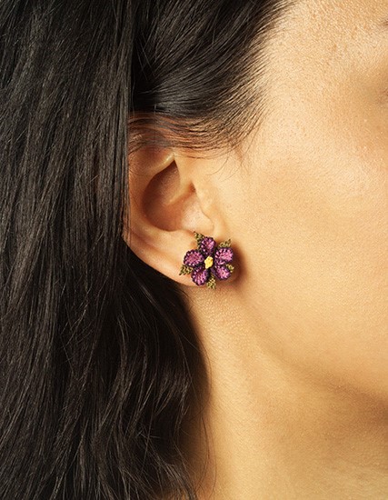 Blossom Earrings Nallıhan Needle Lace PGI