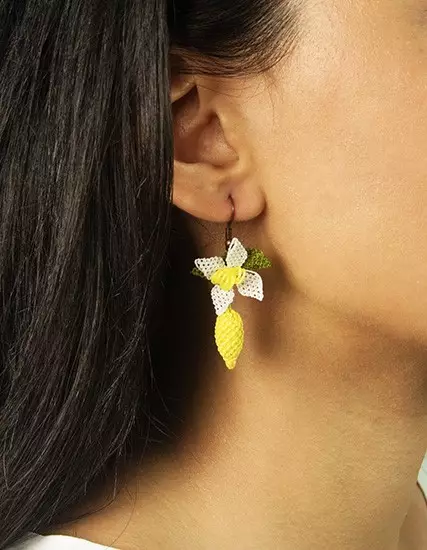 Lemoni Earrings Nallıhan Needle Lace PGI