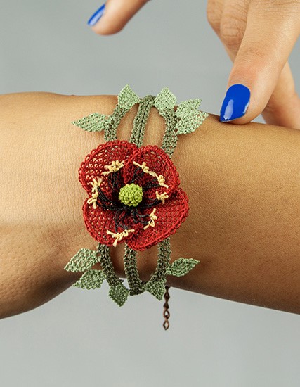 Poppy Bracelet Nallıhan Needle Lace PGI