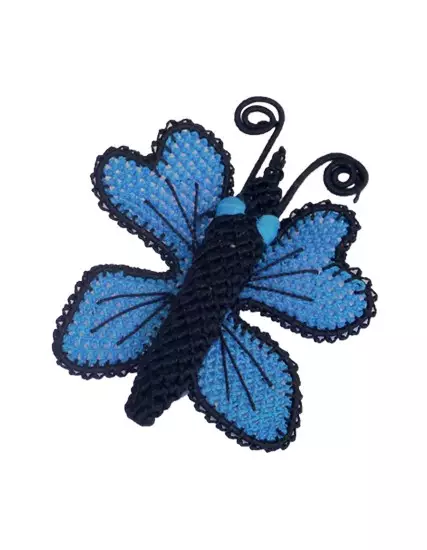 Kelebek Broş Nallıhan İğne Oyası Coğrafi İşaretli