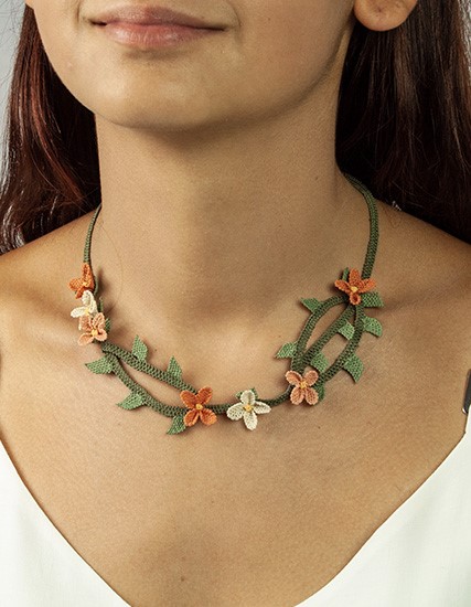 Summer Flowers Handmade Necklace PGI