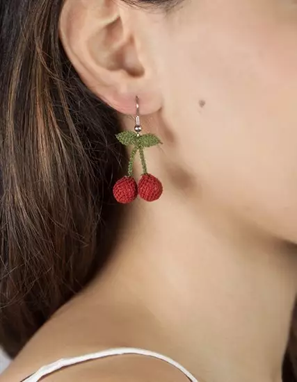 Cherry Earrings Nallıhan Needle Lace PGI