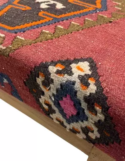 Pouf Chair Sarkisla Turkish Rug Covered (Special Production)