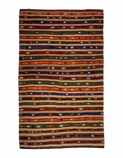 El Dokuma Fethiye Cicim Dokumalı Kilim 307 x 186 cm