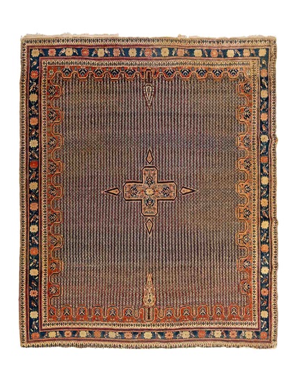 Antik Avşar Halısı 19. Yüzyıl Başı 140 x 173 cm