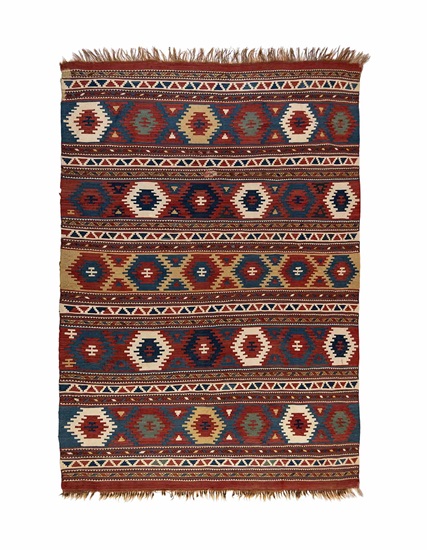 Antik Kazak Kilimi 100+ Yaş 128 x 176 cm