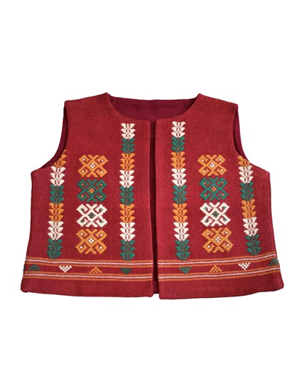 Traditional Karacakılavuz Dimi Hand Woven Wool Vest