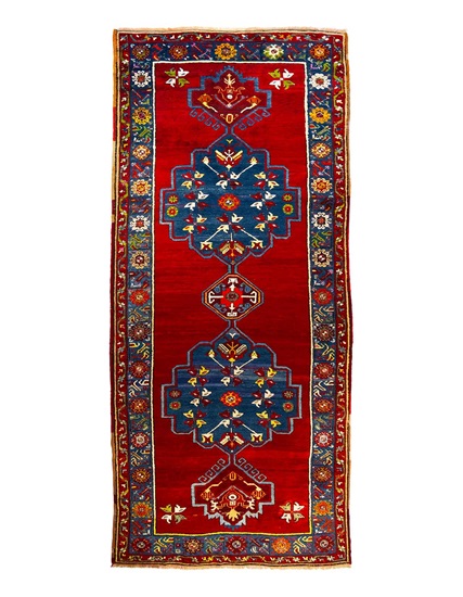 Antik Karapınar Salur Yan Halısı 100+ Yaş 139 x 335 cm
