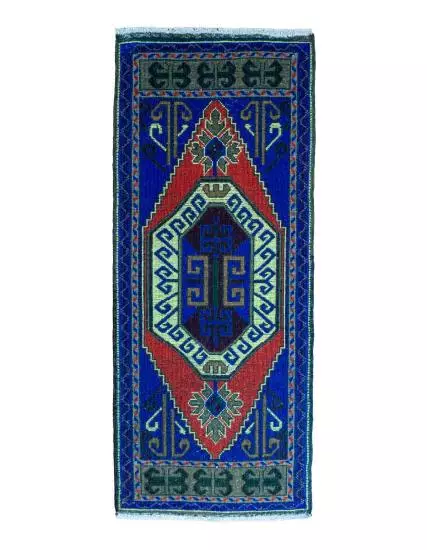 Handwoven Taşpınar Root Dye Runner Carpet with PGI