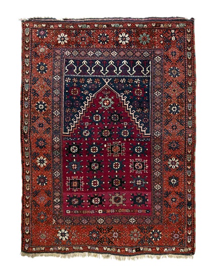 Antik Sarıçiçek Yaylası Halısı 19. Yüzyıl 122 x 163 cm
