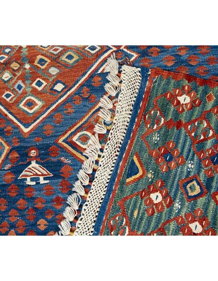 Anatolian Hand Woven Kilim Collection - Loops of Eternity 153 x 163 cm