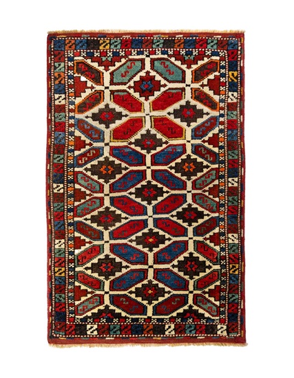 Antik Ödemiş Bozdağ Yastık Halı 19. Yüzyıl Sonu 60 x 90 cm