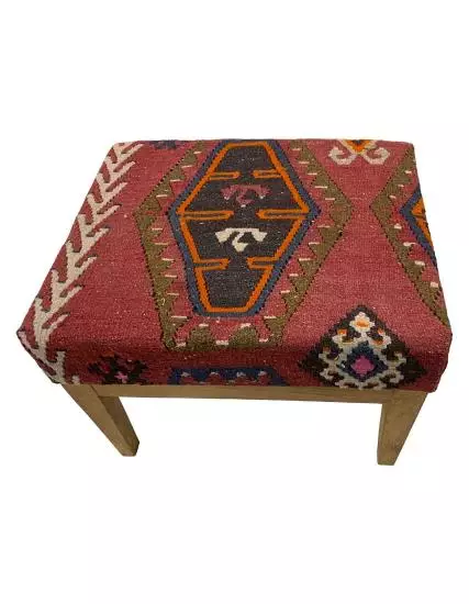 Pouf Chair Sarkisla Turkish Rug Covered (Special Production)