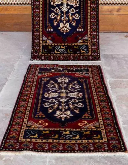 Handwoven Konya Pillow Carpet 2 Pieces
