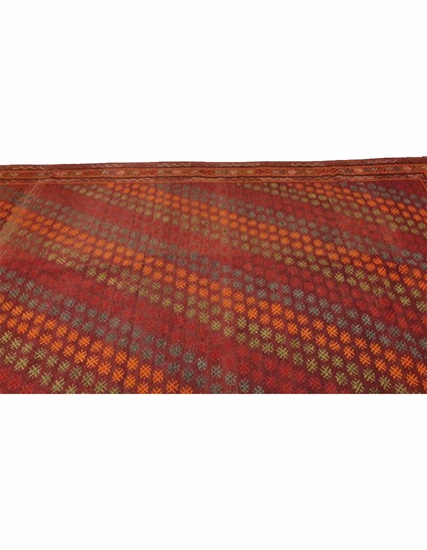 Hand Woven Cotton & Wool Denizli Kilim 292 x 183 cm