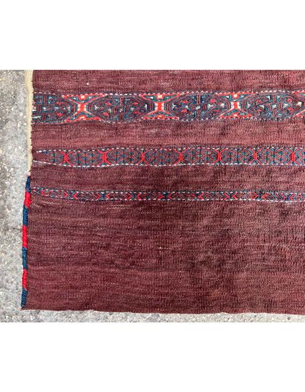 Hand Woven Turkmen Sack / Yastik 24 x 73 cm