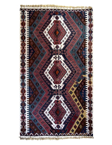 Antik Konya Cihanbeyli Kilimi 120+ Yaş 185 x 355 cm