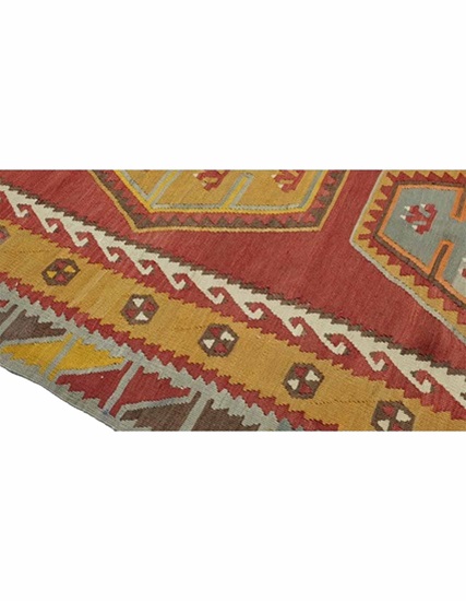 Hand Woven Sivas Sarkışla Kilim 345 x 204 cm (11.5 x 6.8 feet)