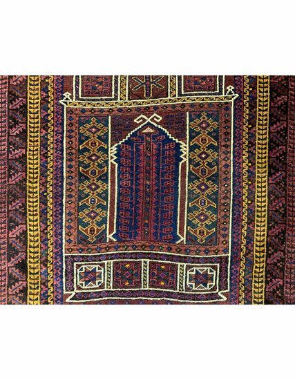 Hand Woven Baloch Carpet 90 x 136 cm