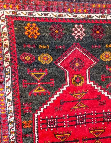 Antique Konya Cihanbeyli Kurdish Carpet 19th Century