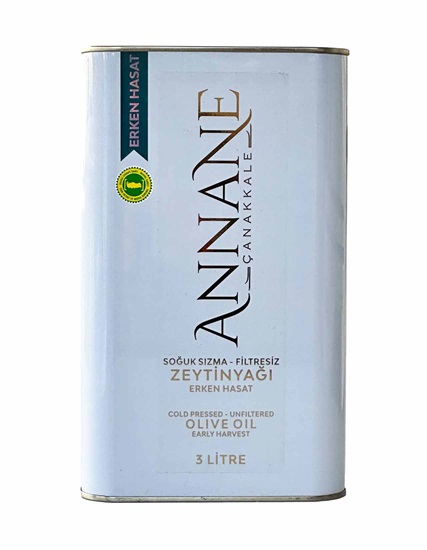 Annane Erken Hasat Soğuk Sıkım Sızma Zeytinyağı 3 Lt