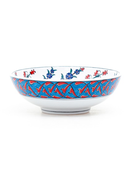 Iznik Ceramic Bowl with Spring Branch Design PDO