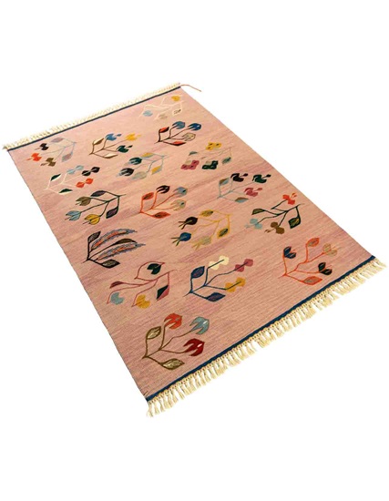 Anatolian Hand Woven Kilim Collection - Flowers of Nature 99 x 137 cm