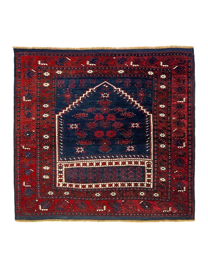 Antik Yağcıbedir Bergama Halısı 120+ Yaş 103 x 113 cm