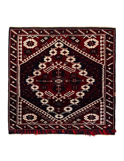Antik Sakallı Kız Bergama Halısı 120+ Yaş 94 x 100 cm