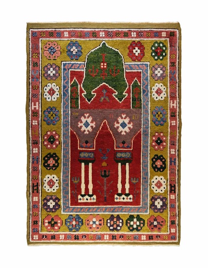 Kök Boya Reprodüksiyon Konya Halısı 40+ Yaş 102 x 155 cm