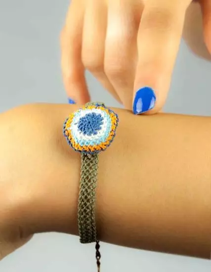 Evil Eye Bracelet Nallıhan Needle Lace PGI