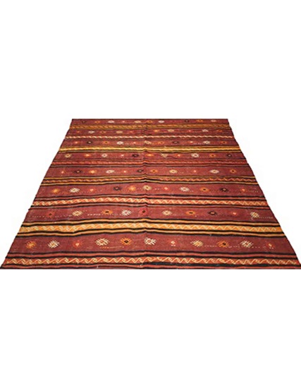 Hand Woven Mersin Kilim 227 x 173 cm