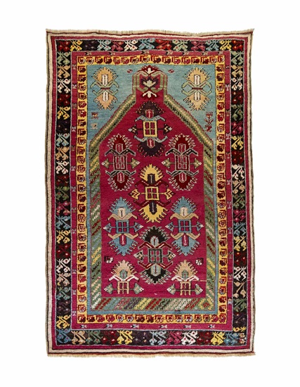 Antik Mucur Halısı 19. Yüzyıl Ortası 110 x 165 cm