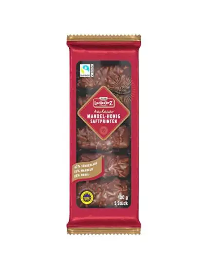 Lambertz Bal, Badem, Bitter&Sütlü Çikolata 100g Coğrafi İşaretli