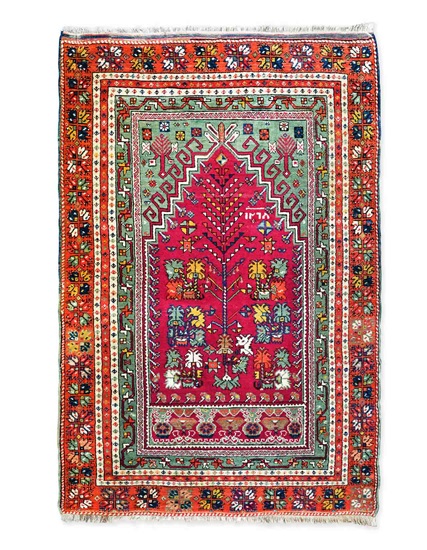 Antik Tarihli Mihaliç Halısı 19. Yüzyıl Ortası 118 x 186 cm