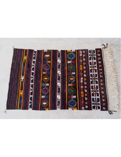 Hand Woven Authentic Karapınar Cecim Kilim 80 x 130 cm