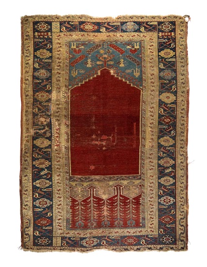 Antik Ladik Halısı 19. Yüzyıl Ortası 120 x 173 cm
