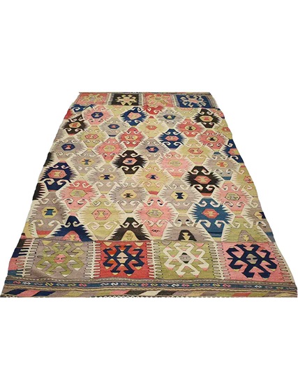 Hand Woven Sivrihisar Kilim 268 x 146 cm (9.8 x 4.9 ft)