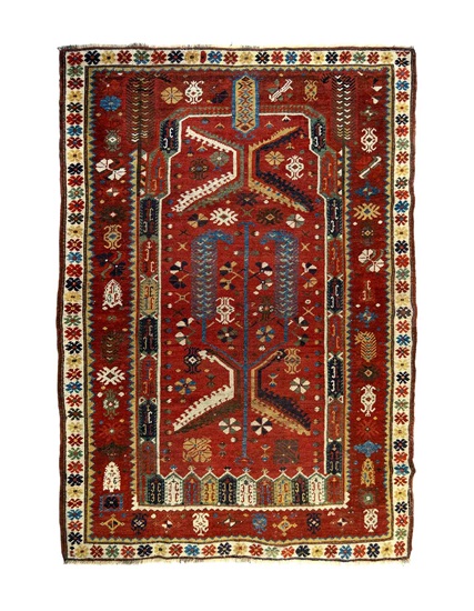 Antik Ada Milas Halısı 19. Yüzyıl 127 x 180 cm