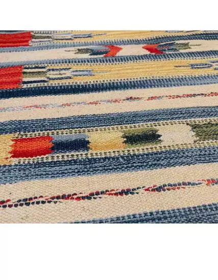 Hand Woven Dhurrie Rug Mat Cotton with GI 62cm x 104cm