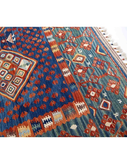 Anatolian Hand Woven Kilim Collection - Loops of Eternity 153 x 163 cm