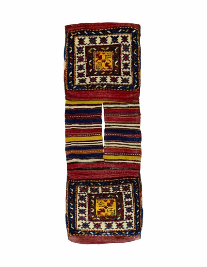 Antik Bergama Renkli Heybe 120+ Yaş 43 x 127 cm