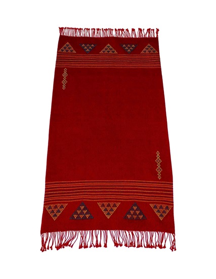 Karacakılavuz Dimi Hand Woven Local Runner Kilim 68 x 130 cm