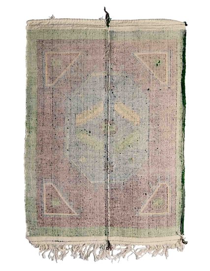 Hand Knotted Obruk Primitive Rug 111 x 157 cm Cotton & Wool