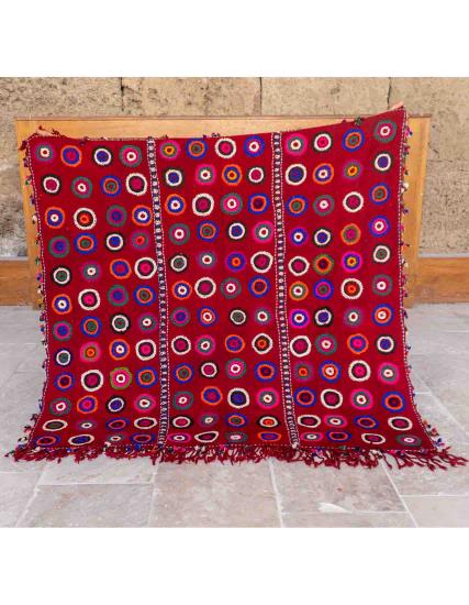 Hand-Woven Çanakkale Wool Nomads Blanket-Kilim