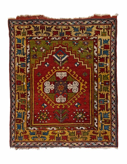 Antik Konya Halısı 19. Yüzyıl Başı 100 x 123 cm