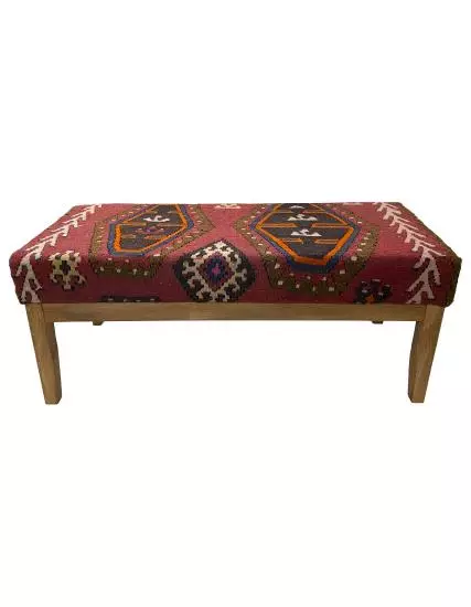 Hand Woven Sarkisla Rug Solid Bench (Special Production)