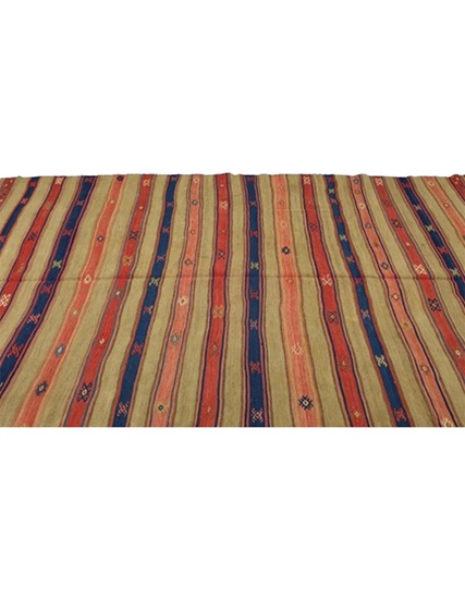 Hand Woven Fethiye Kilim 247 x 157 cm (8.1 x 5.2 ft.)