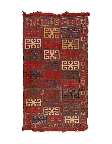 Antik Verne Kilimi 19. Yüzyıl 96 x 177 cm